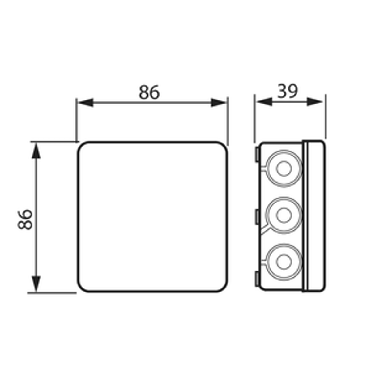 Jakorasia ABB AP9, 86*86mm