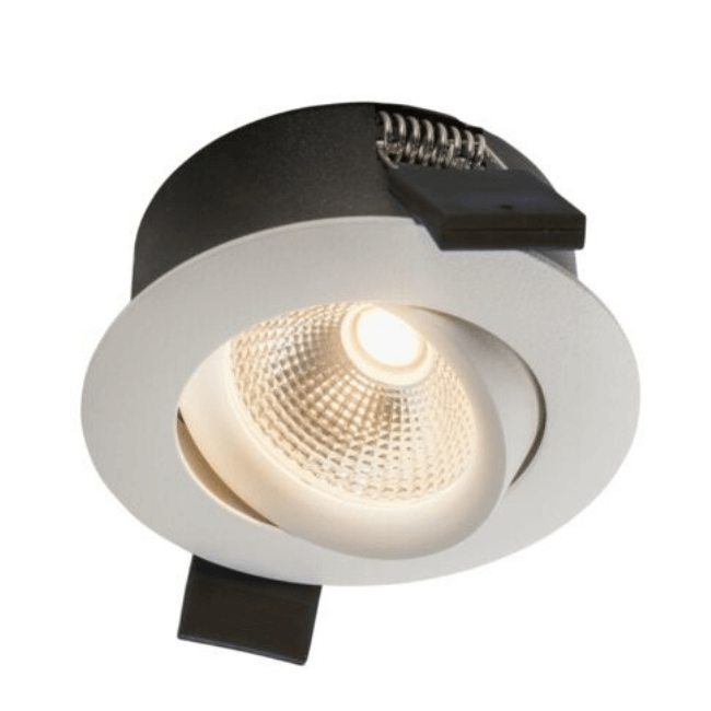 Alasvalo Airam Compact Tilt, 5W, 400lm, IP44, himmennettävä, Ø80*39mm