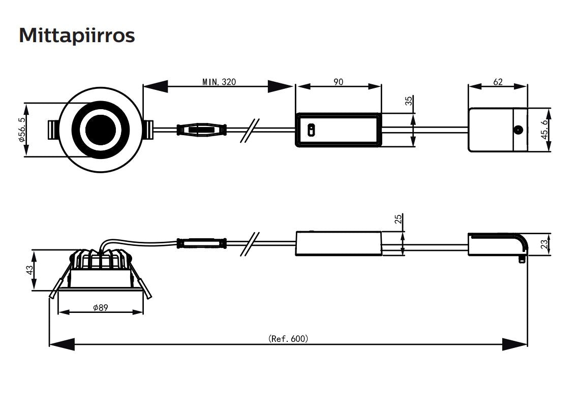 Alasvalo Philips Ledinaire RS071B