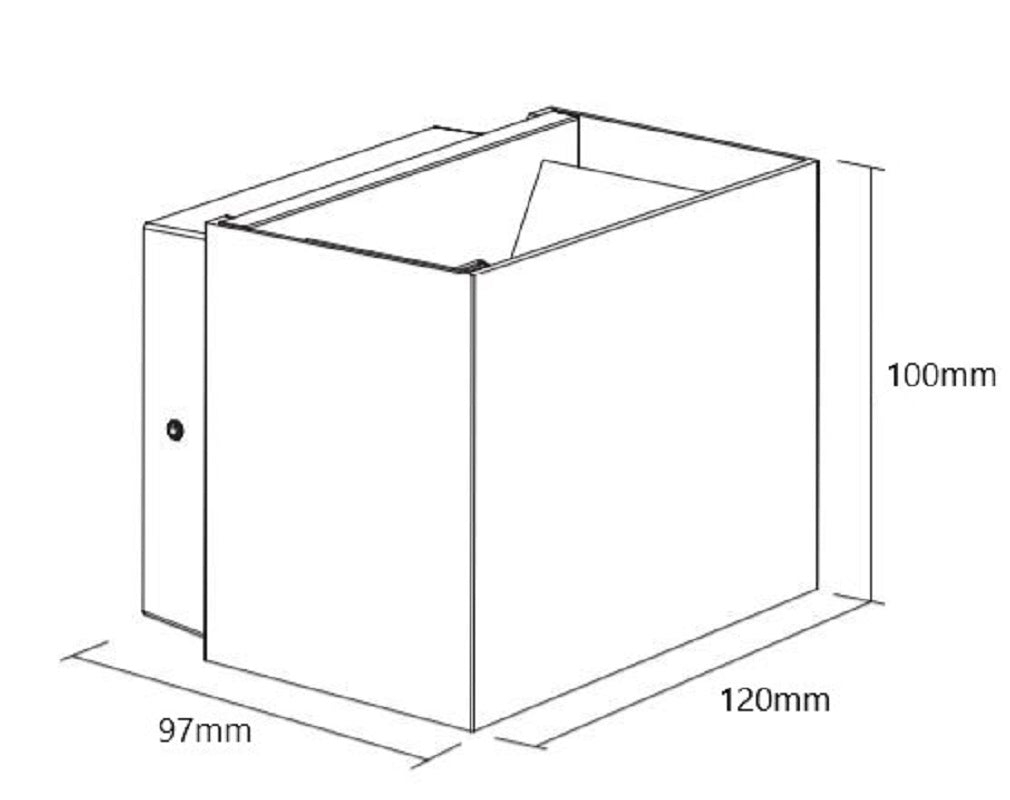 Seinävalaisin Jupeled Forma, 10W, 3000K, IP65, Valkoinen