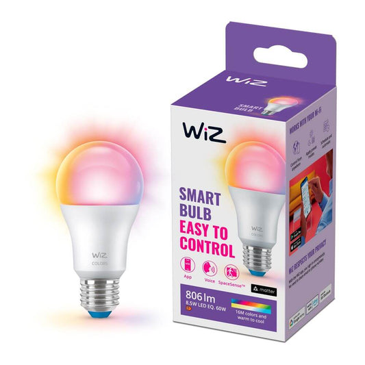 WiZ LED-älylamppu, E27, 806lm, RGBW, WiFi