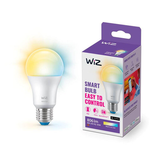 WiZ LED-älylamppu, E27, 806lm, WiFi, Tunable white