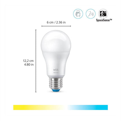 WiZ LED-älylamppu, E27, 806lm, WiFi, Tunable white, 2-pack