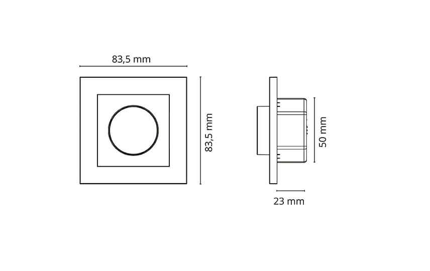 Led valonsäädin SG Armaturen Leddim 350, valkoinen