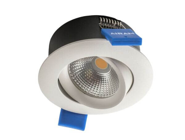 Alasvalo Airam Compact Tilt, 5W, 400lm, IP44, himmennettävä, Ø80*39mm